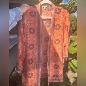 Women's Coral Patterned Kimono by Max Studio